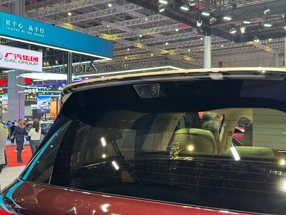 AITO Side-Rear Solid-State LiDAR Live Shot (Image Source: Auto Show Vehicle Photography)